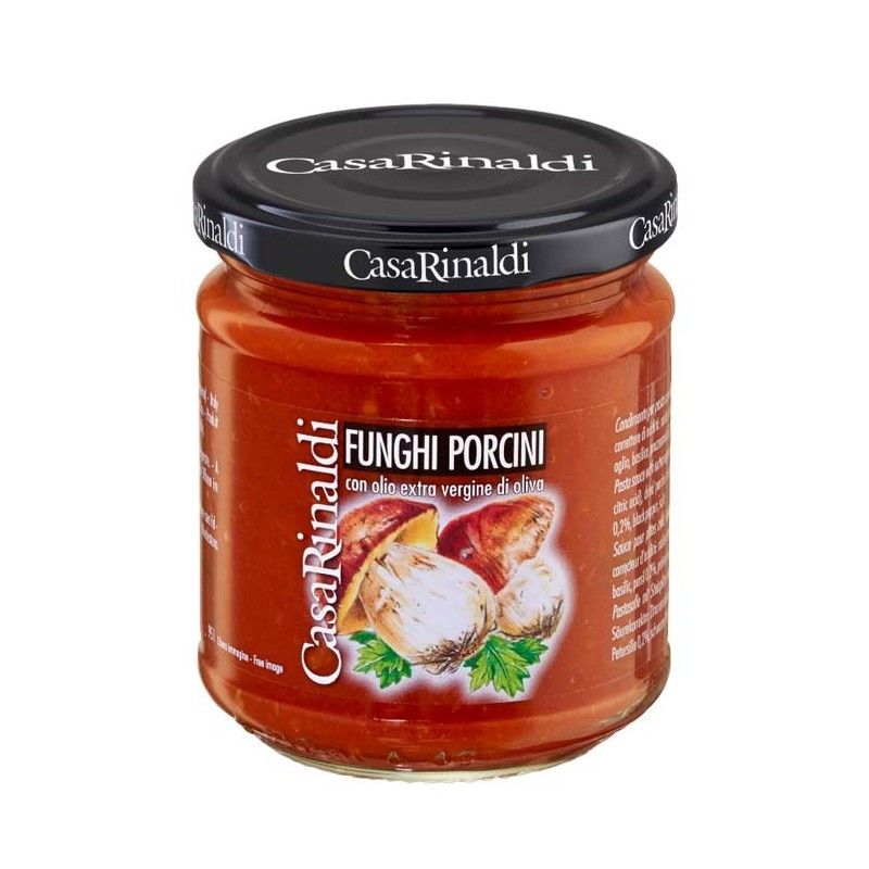 Salsa di Pomodoro al Funghi Porcini al olio Casa Rinaldi 190 gr.