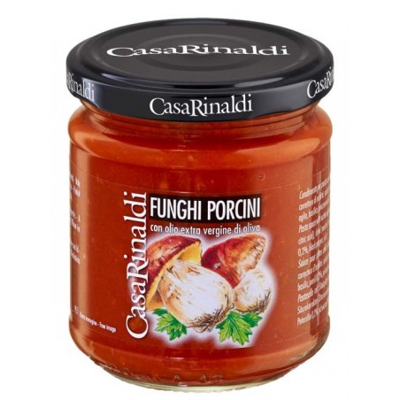 Salsa di Pomodoro al Funghi Porcini al olio Casa Rinaldi 190 gr.