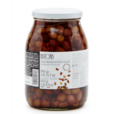 Aceitunas Taggiasche sin pepa Ristoris 1100 Gr.