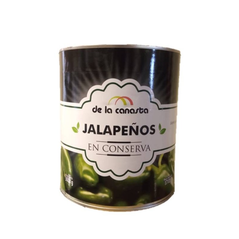 Jalapeños en rodajas, lata de 2900 gr.