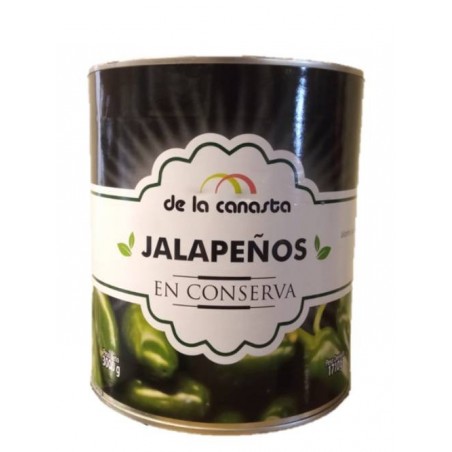 Jalapeños en rodajas, lata de 2900 gr.