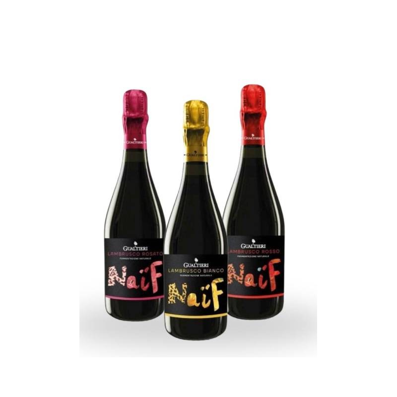 Pack Lambruscos: Línea Naif x 3 botellas