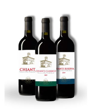 TRÍO CHIANTI: Chianti + Chianti Classico + Chianti Riserva