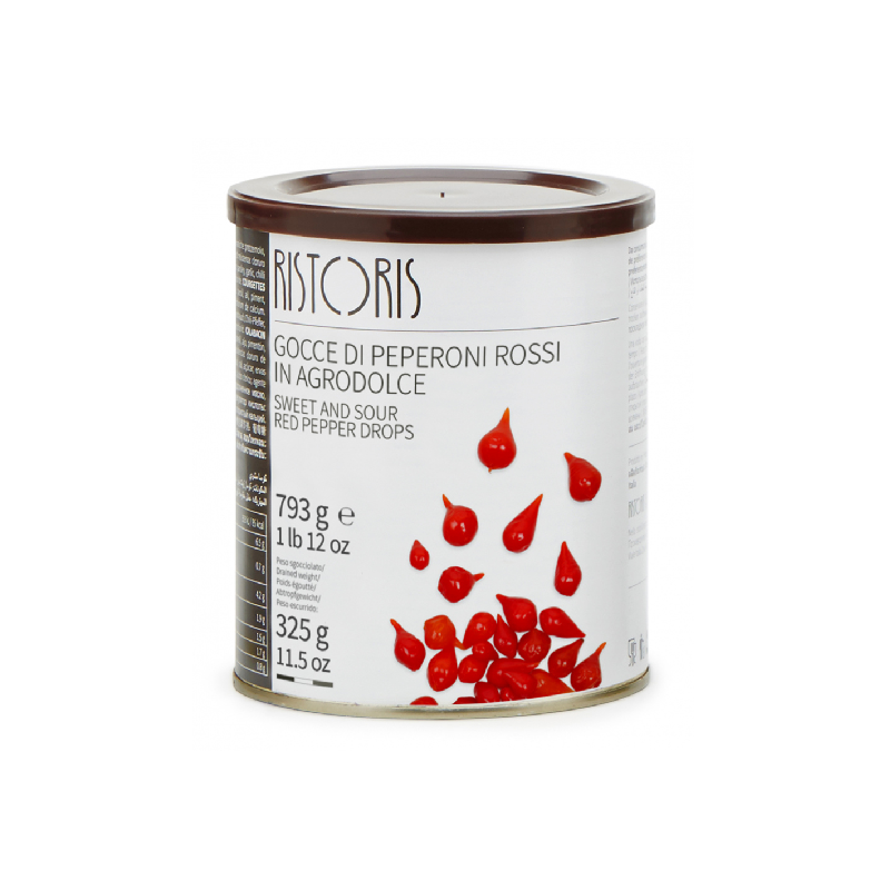 Gotas de Pimientos Rojos Agridulces Ristoris 793 gr. Gotas de Pimientos Rojos Agridulces Ristoris 793 gr.