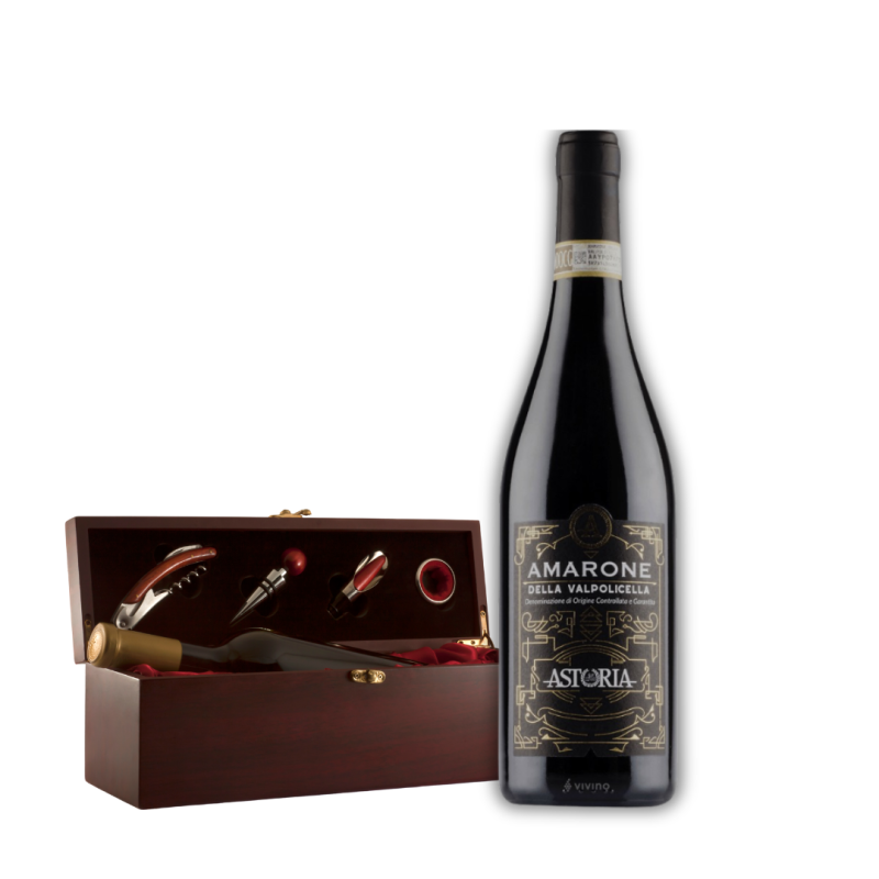 Amarone Astoria + Caja de madera Amarone Astoria + Caja de madera